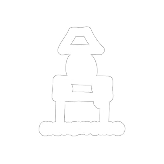 Person Sitting Under Lamp Unique Sticker Decal