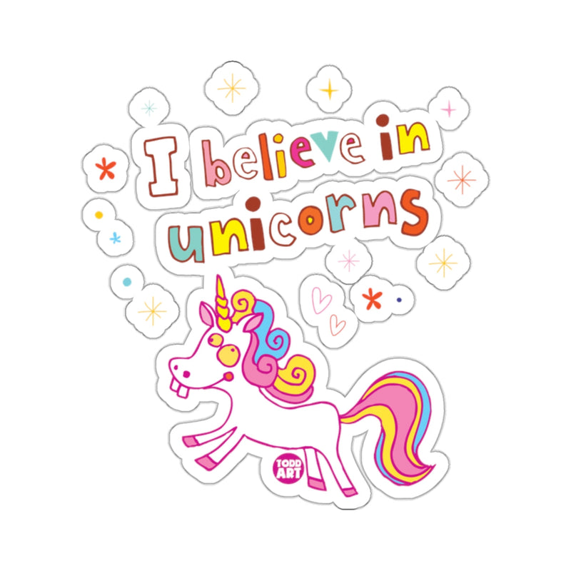 Load image into Gallery viewer, I believe in unicorns whimsical cute design 
