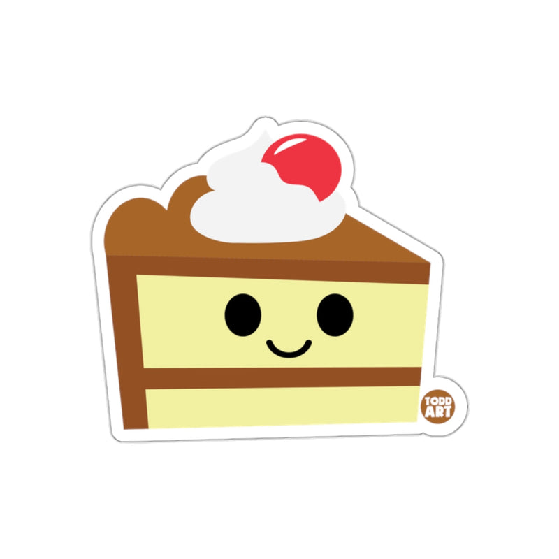 Load image into Gallery viewer, Cute Cartoon Cake Slice with Whipped Cream Sticker
