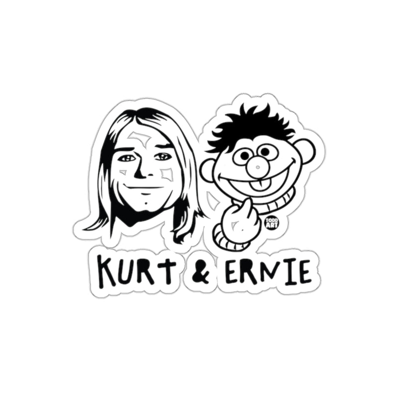 Load image into Gallery viewer, Kurt And Ernie Art Todd Art Line Drawing Black sticker
