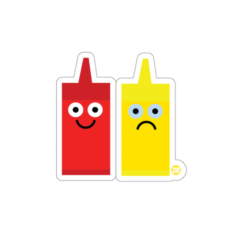Load image into Gallery viewer, Cute Ketchup and Mustard Cartoon Characters Sticker
