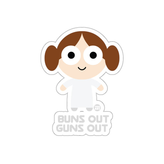Buns Out Guns Out Todd Art Cartoon Style Character sticker