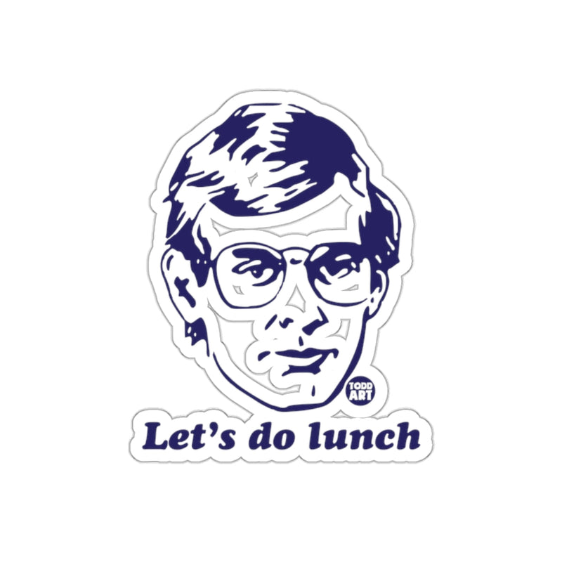 Load image into Gallery viewer, Let's do lunch Todd Art Portrait Graphic sticker
