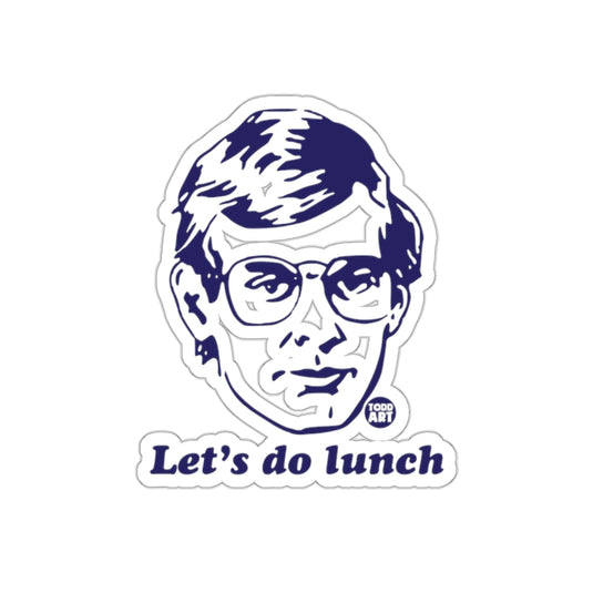 Let's do lunch Todd Art Portrait Graphic sticker