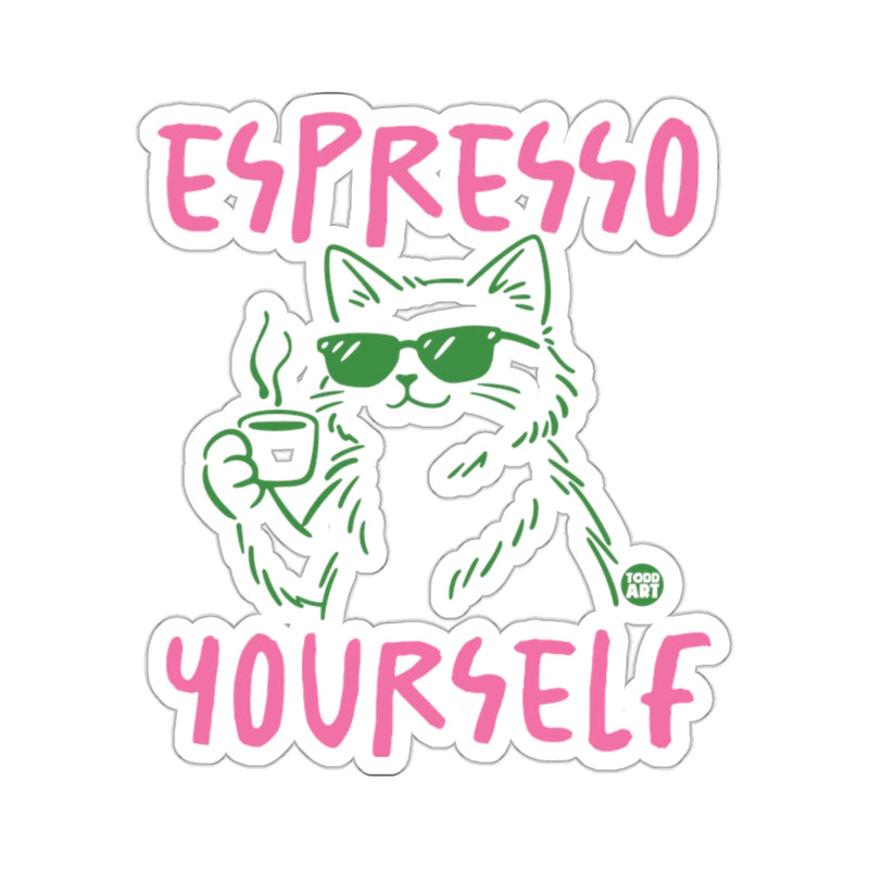 Load image into Gallery viewer, Feline Sunglasses Coffee Cup Espresso Yourself 
