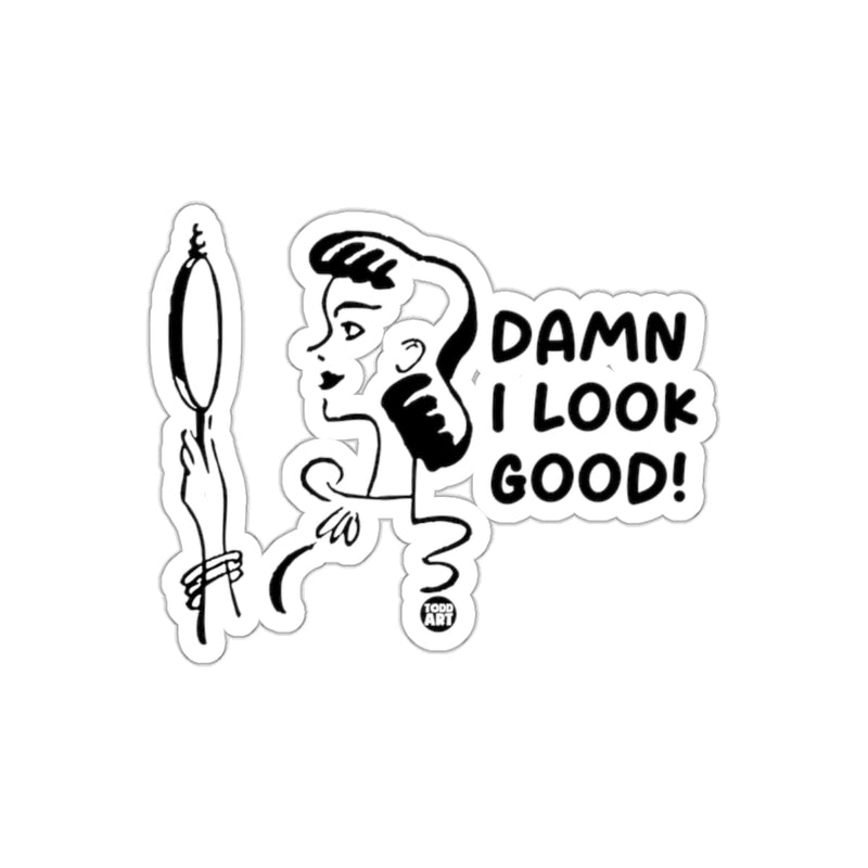 Load image into Gallery viewer, Damn I Look Good Featuring Todd Art Design sticker
