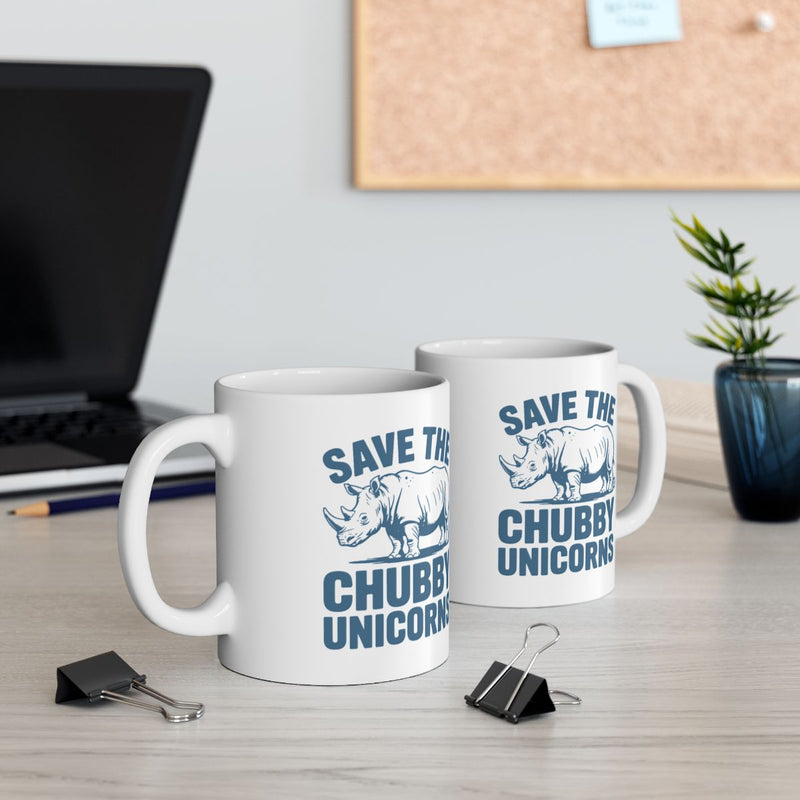 Load image into Gallery viewer, Save The Chubby Unicorns Coffee Mug for Fun Drinkware
