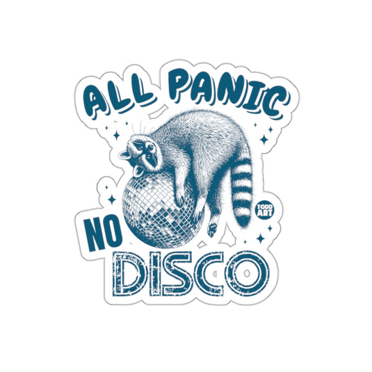 All Panic No Disco Racoon on Disco Ball Art sticker