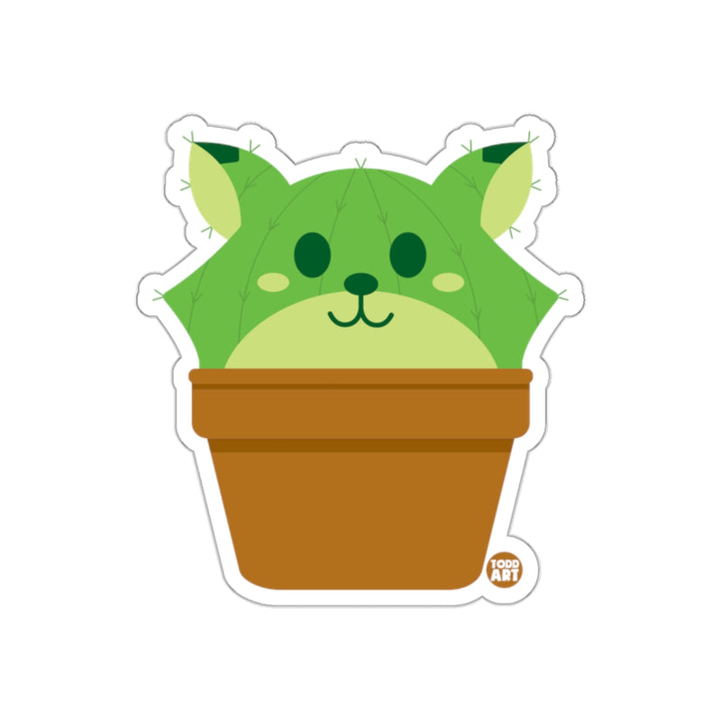 Load image into Gallery viewer, Cute Cactus Animal in Pot Sticker Design Art Sticker
