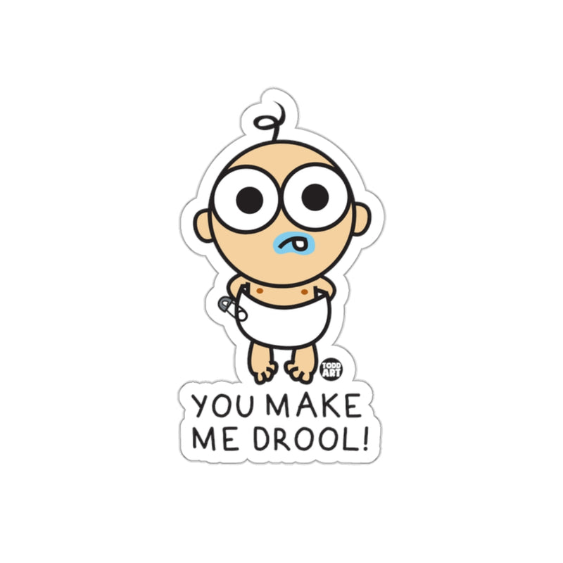 Load image into Gallery viewer, You Make Me Drool Cute Cartoon Baby Sticker

