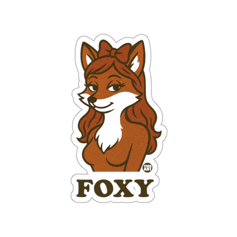 Load image into Gallery viewer, Foxy Retro Illustration Sticker for Fun Customization

