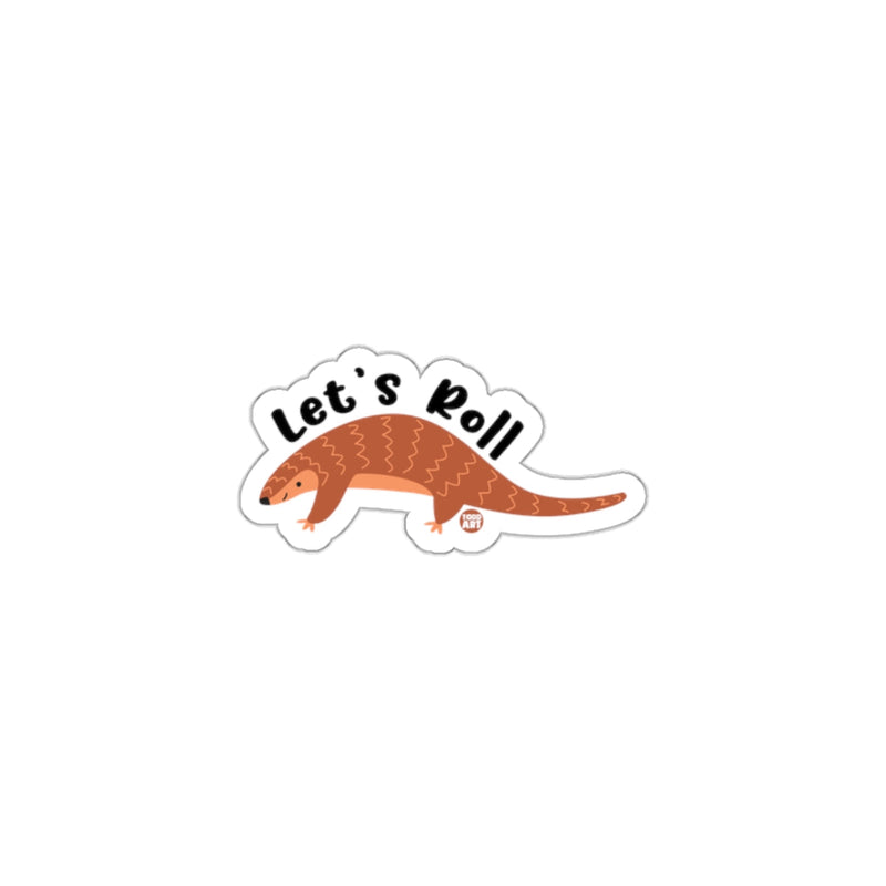 Load image into Gallery viewer, Let's Roll Pangolin Sticker Fun Animal Design

