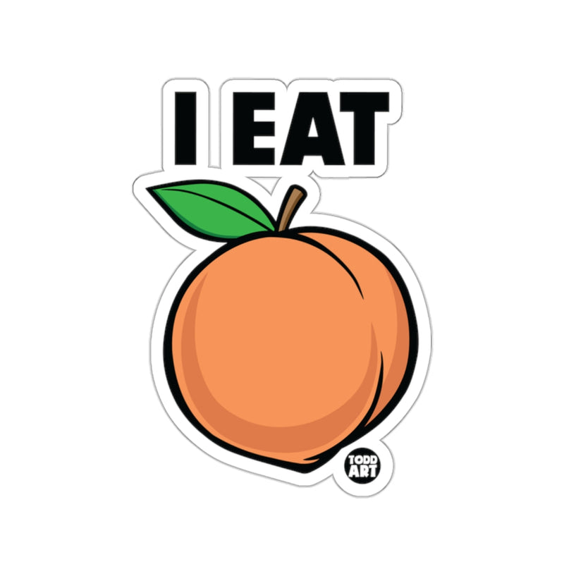 Load image into Gallery viewer, I EAT Peach Sticker Funny Peach Lover Gift
