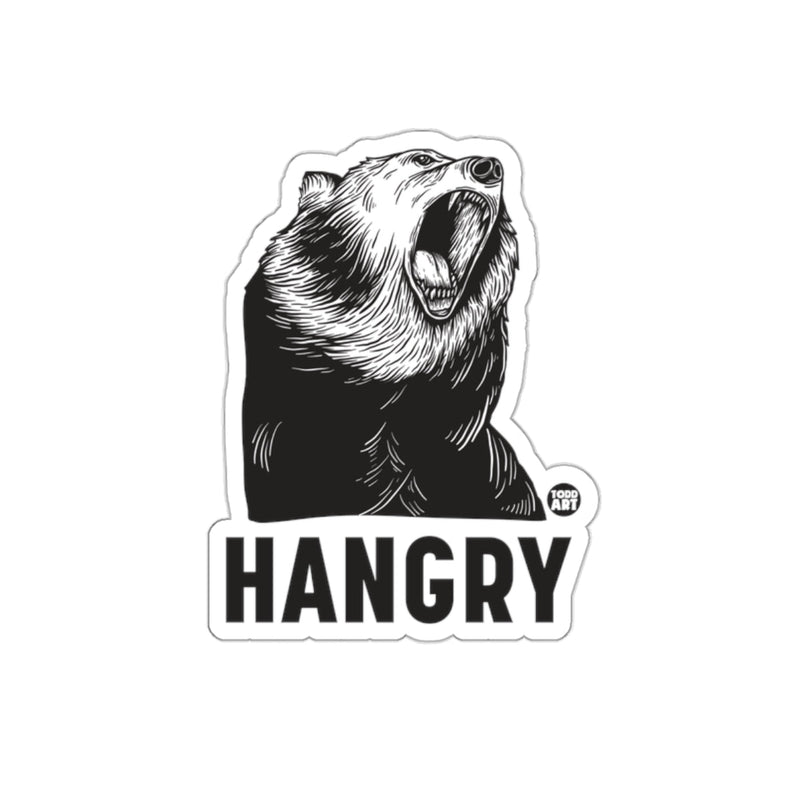 Load image into Gallery viewer, Hangry Roaring Bear Illustration Sticker Product
