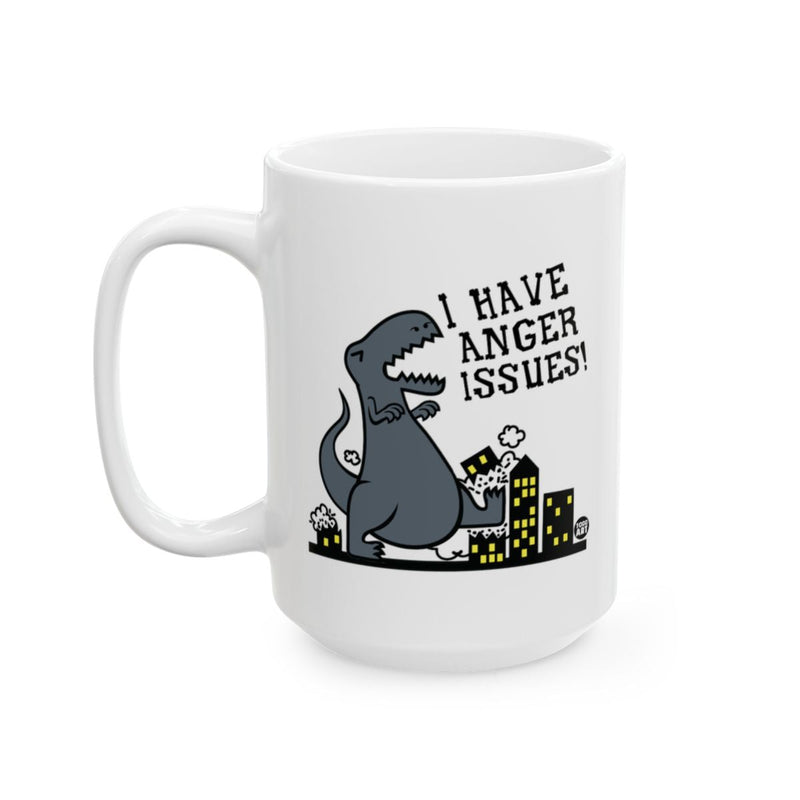 Load image into Gallery viewer, I Have Anger Issues Dino Mug Custom Coffee Cup
