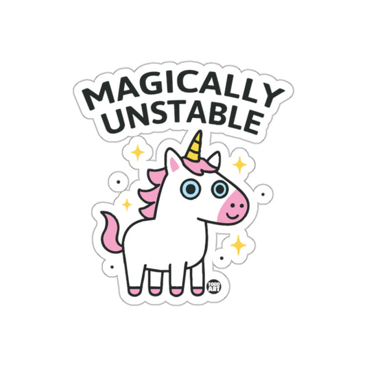 Magically Unstable Unicorn Cartoon Sticker for Fun Users