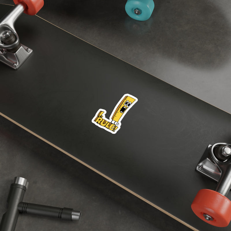 Load image into Gallery viewer, I Rule Sticker for Skateboards and Customizable Surfaces
