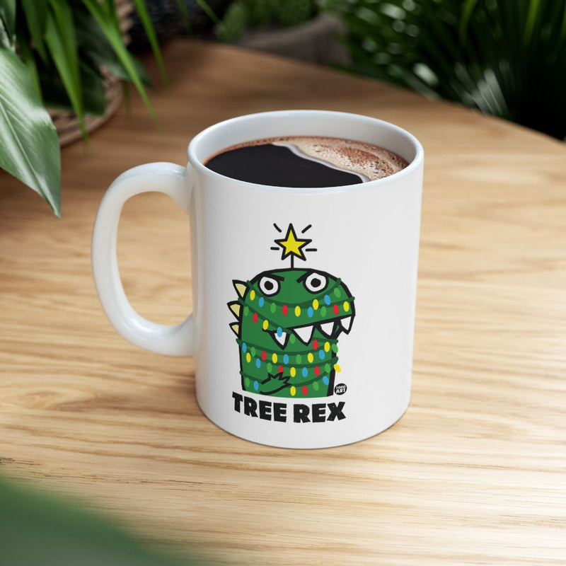 Load image into Gallery viewer, Cute Tree Rex Holiday Design Coffee Mug Product
