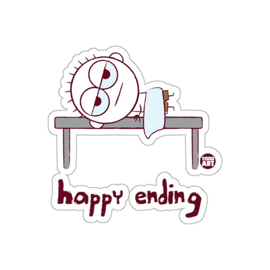 Happy Ending Cartoon Character Sticker Fun Art