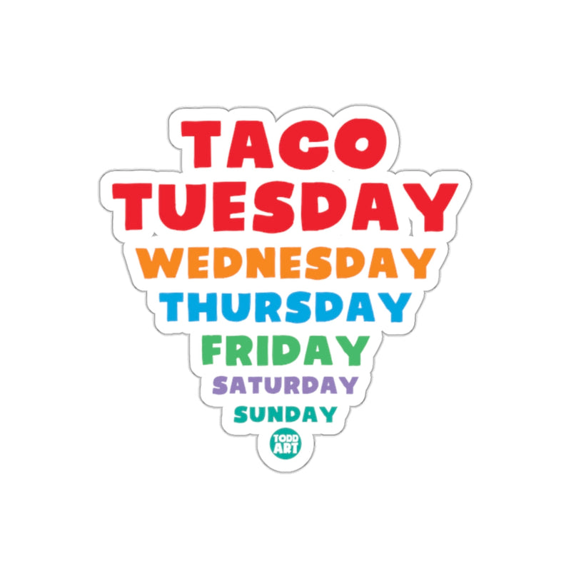 Load image into Gallery viewer, Colorful Days of the Week Sticker for Any Surface
