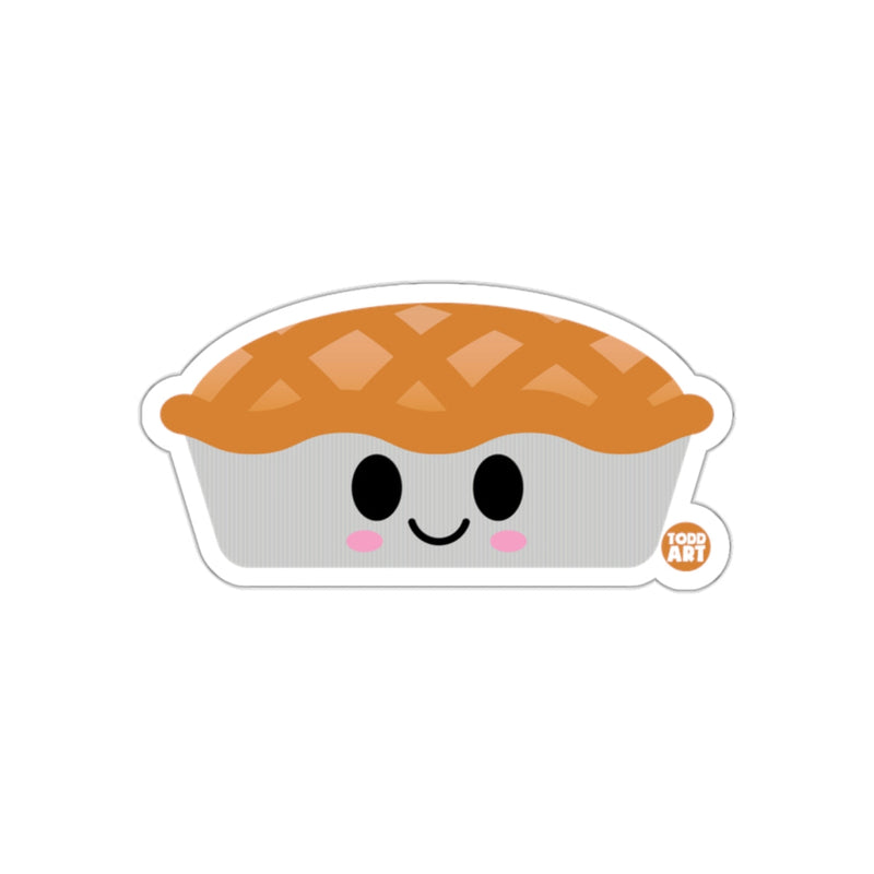Load image into Gallery viewer, Cute Smiling Pie Cartoon Sticker with Adorable Face
