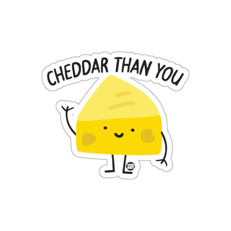 Load image into Gallery viewer, Cheddar Than You Cute Cartoon Sticker Decal
