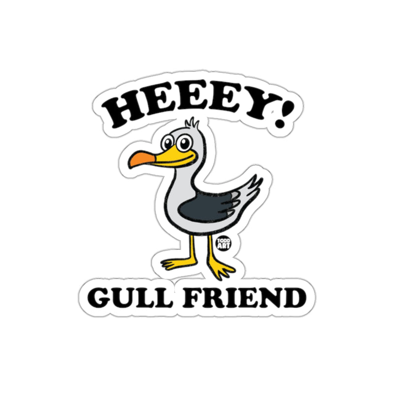 Load image into Gallery viewer, HEEEY Gull Friend Funny Bird Sticker Design Product
