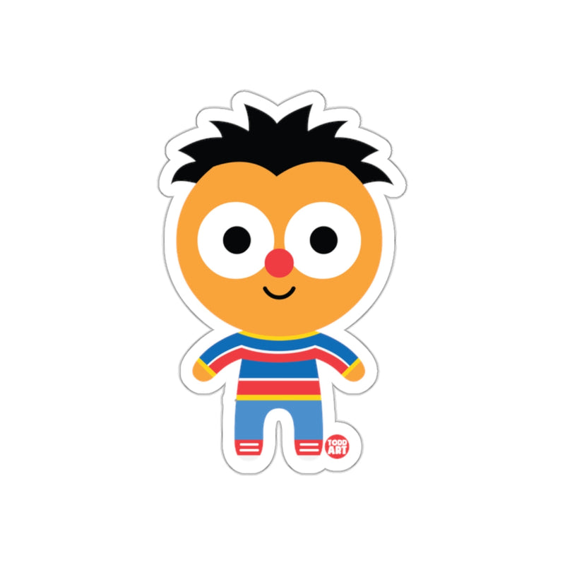Load image into Gallery viewer, Cute Todd Art Character Sticker with Colorful Stripes
