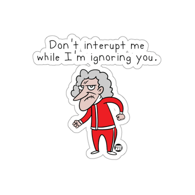 Load image into Gallery viewer, Don't interupt me while I'm ignoring you sticker
