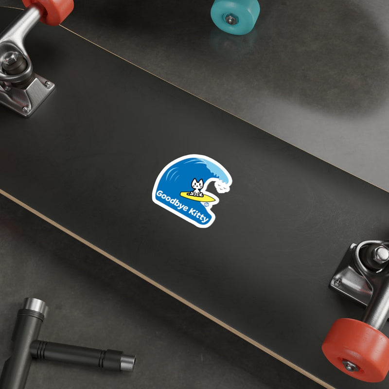 Load image into Gallery viewer, Goodbye Kitty Sticker for Skateboards and Laptops
