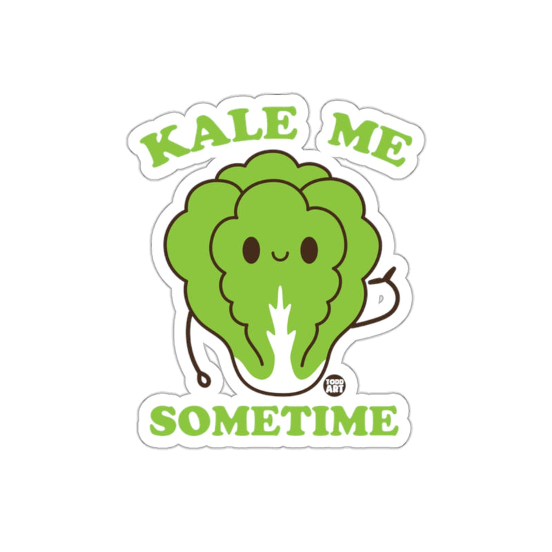 Load image into Gallery viewer, Kale Me Sometime Cute Green Vegetable Sticker
