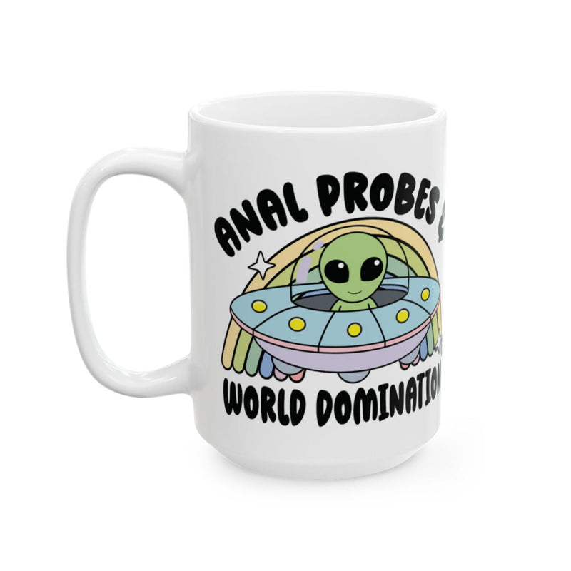 Load image into Gallery viewer, Fun Alien UFO World Domination Graphic Coffee Mug
