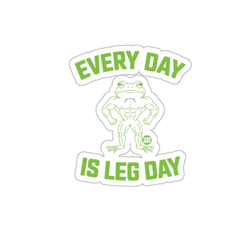 Load image into Gallery viewer, Funny Every Day Is Leg Day Frog Sticker for Laptops
