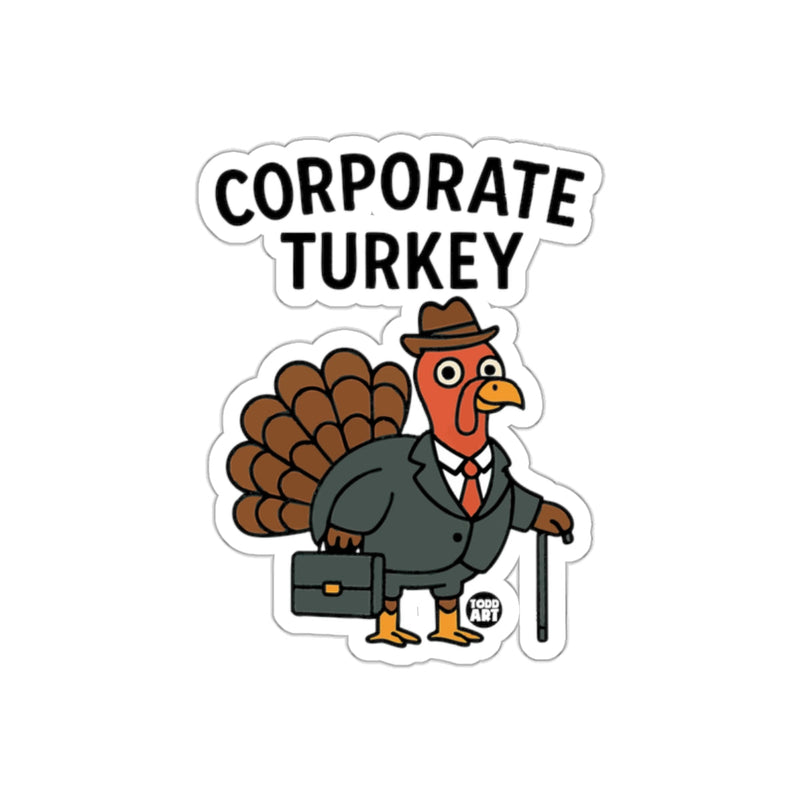 Load image into Gallery viewer, Corporate Turkey Funny Cartoon Office Worker Sticker
