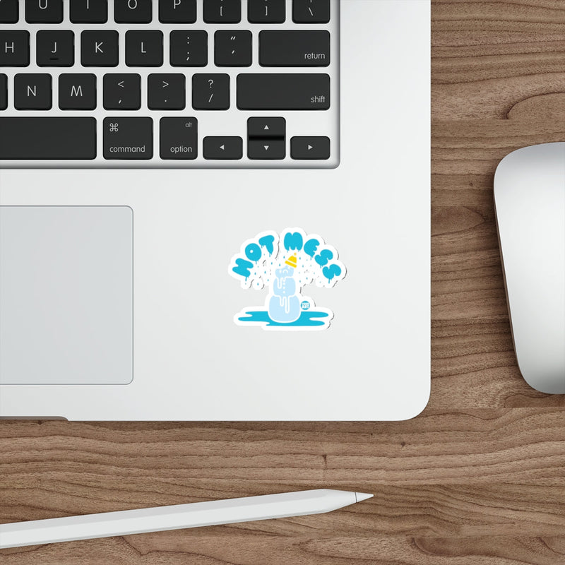 Load image into Gallery viewer, Hot Mess Melting Snowman Humorous Graphic Decal 
