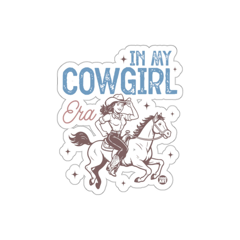 Load image into Gallery viewer, In My Cowgirl Era Riding Horse Design Sticker
