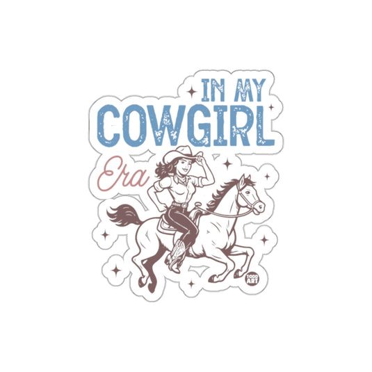 In My Cowgirl Era Riding Horse Design Sticker