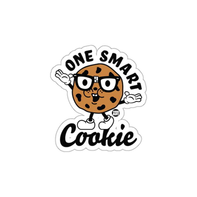 Load image into Gallery viewer, One Smart Cookie Sticker Cartoon Character with Glasses
