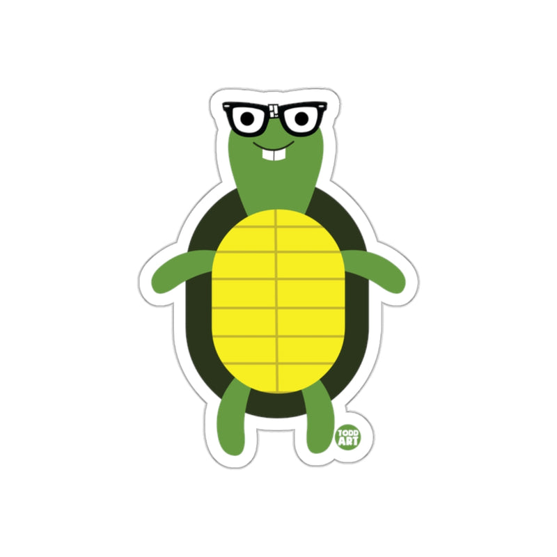 Load image into Gallery viewer, Cute Turtle with Glasses Sticker for Kids and Adults
