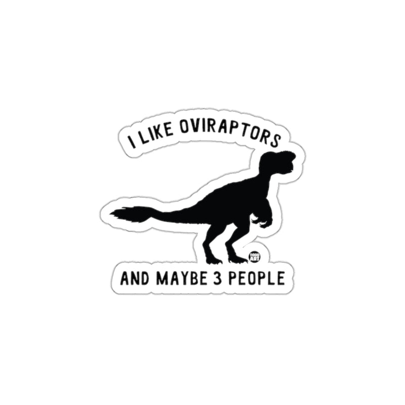 Load image into Gallery viewer, I Like Oviraptors And Maybe 3 People Sticker
