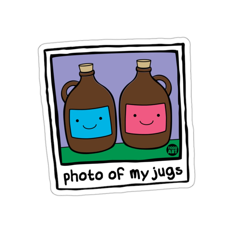 Load image into Gallery viewer, Photo Of My Jugs With Todd Art Illustration sticker
