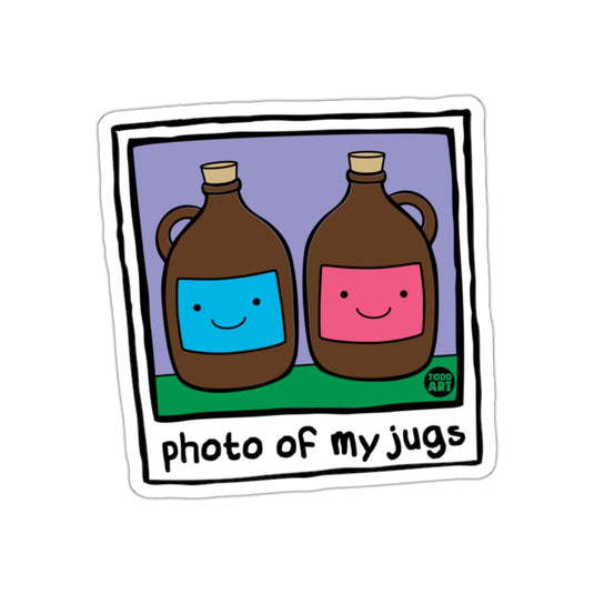 Photo Of My Jugs With Todd Art Illustration sticker