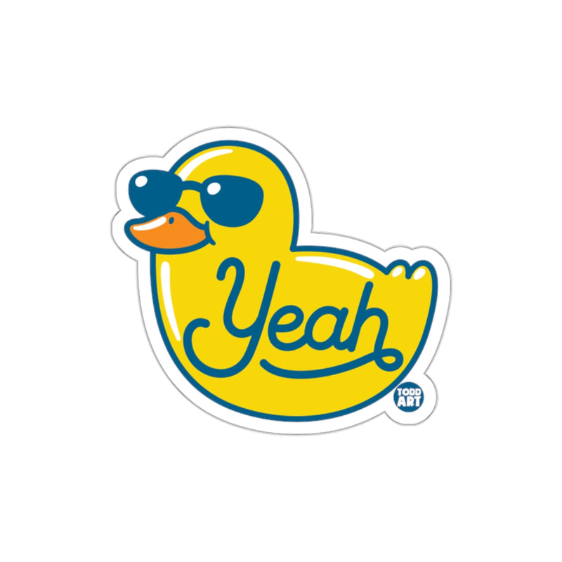 Load image into Gallery viewer, Yeah Rubber Duck with Sunglasses Sticker
