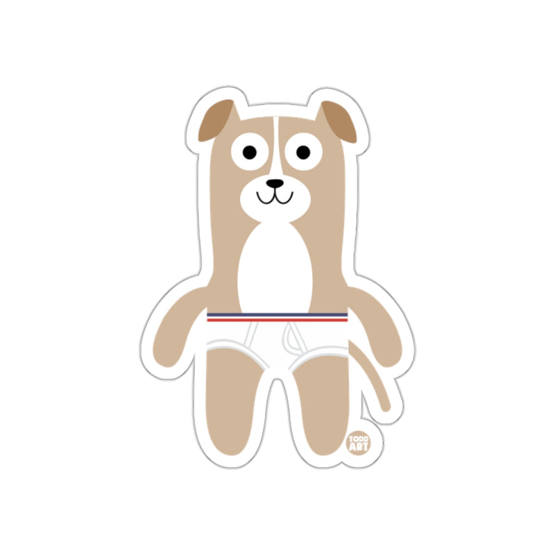 Load image into Gallery viewer, Cute Cartoon Dog Wearing Underpants Sticker
