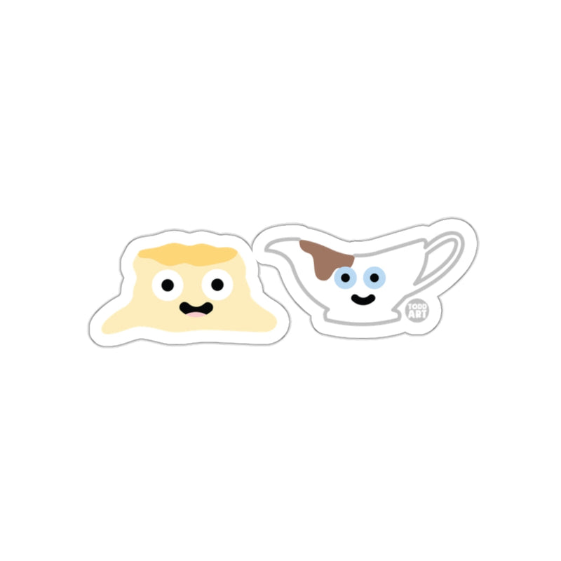 Load image into Gallery viewer, Cute Animated Gravy and Mashed Potatoes Sticker
