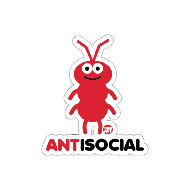 Load image into Gallery viewer, Sticker with Fun Antisocial Bug Design
