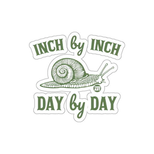 Inch by Inch Day by Day Snail Sticker