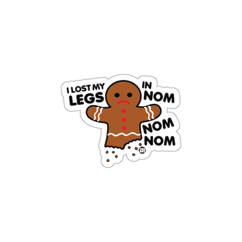 Load image into Gallery viewer, Funny Gingerbread Man Lost Legs In Nom Nom Nom Sticker
