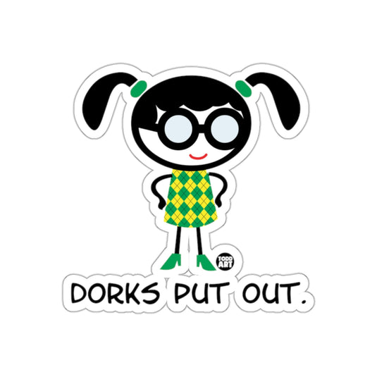 Dorks Put Out Cartoon Character Sticker Product