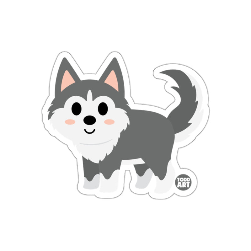Load image into Gallery viewer, Cute Cartoon Husky Dog Sticker Adorable Art Decal
